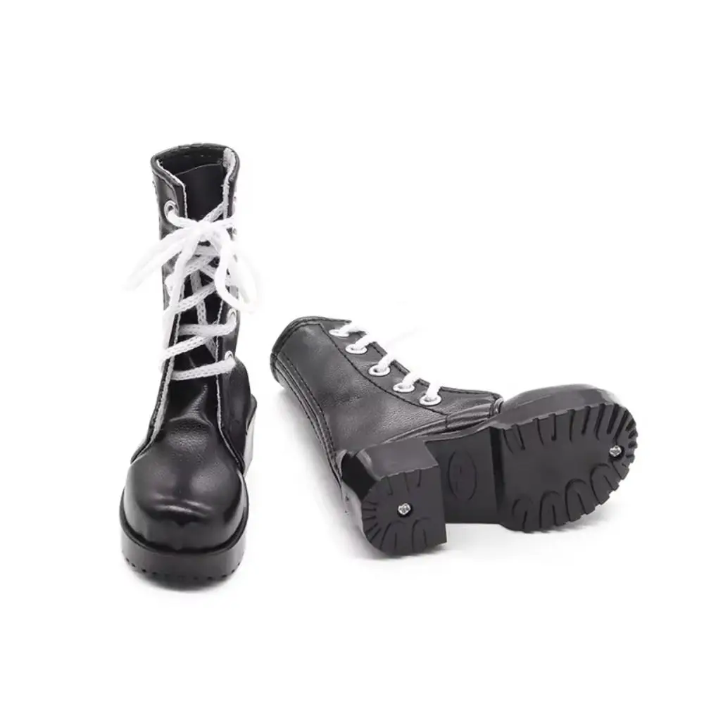 Filles cadeau rétro marron poupée bottes tenue décontracté à la mode mignon 60 cm poupée chaussures Mini chaussures à la main poupée bottes longues bricolage jouet