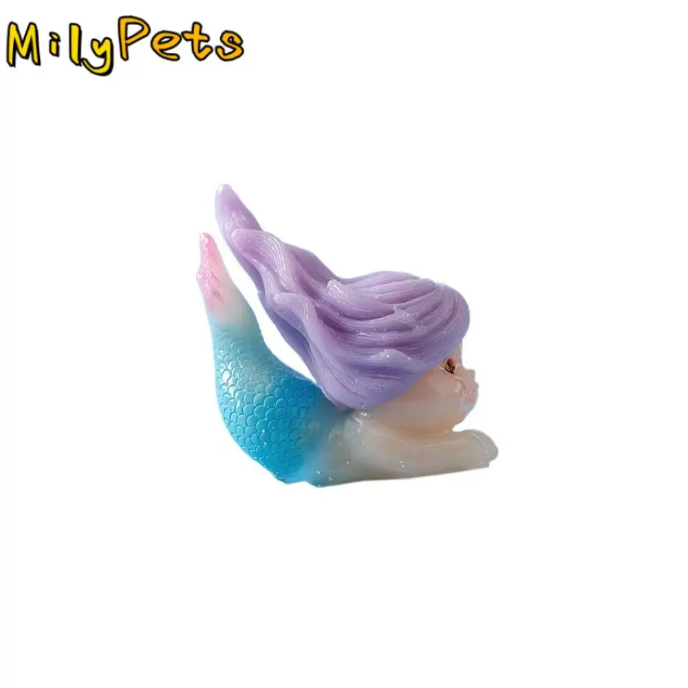 

Decorative Mermaid Ornaments Simulation Mermaid Miniature Figurine Coral Miniatures Resin Ocean Fish Tank Landscaping