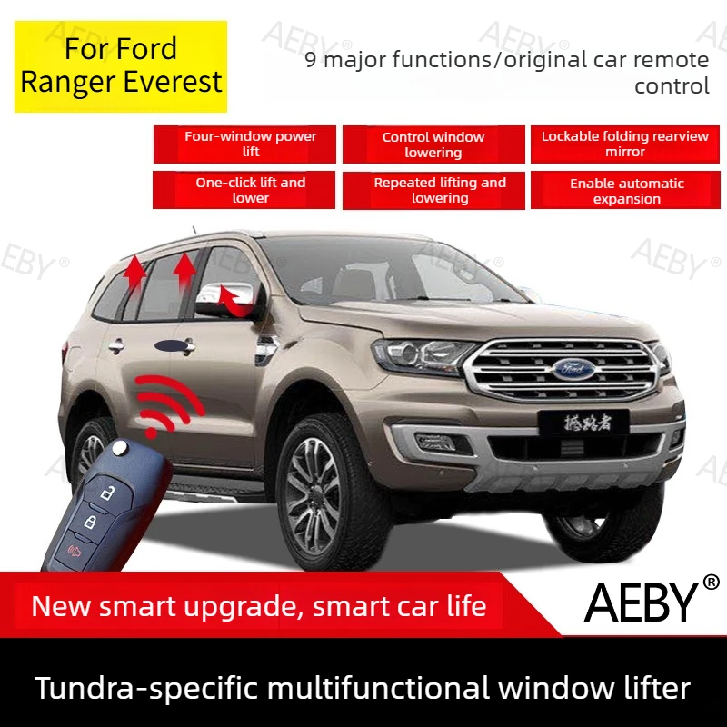 

For Ford Ranger Everest 2015-2021 Plug and play automatic window closing and rearview mirror folding module,Folding device