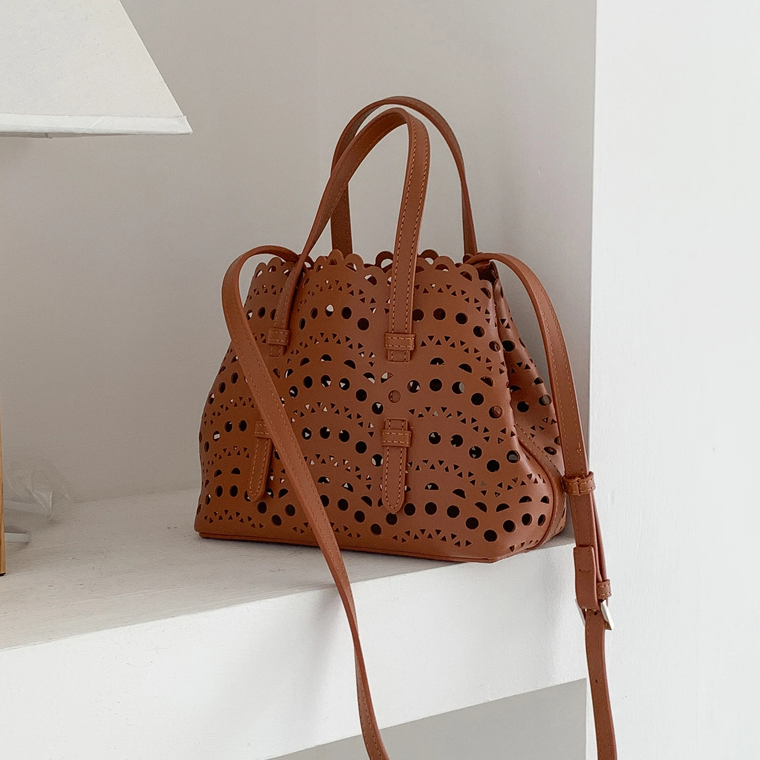 Retro Hollow Out Fl… - image