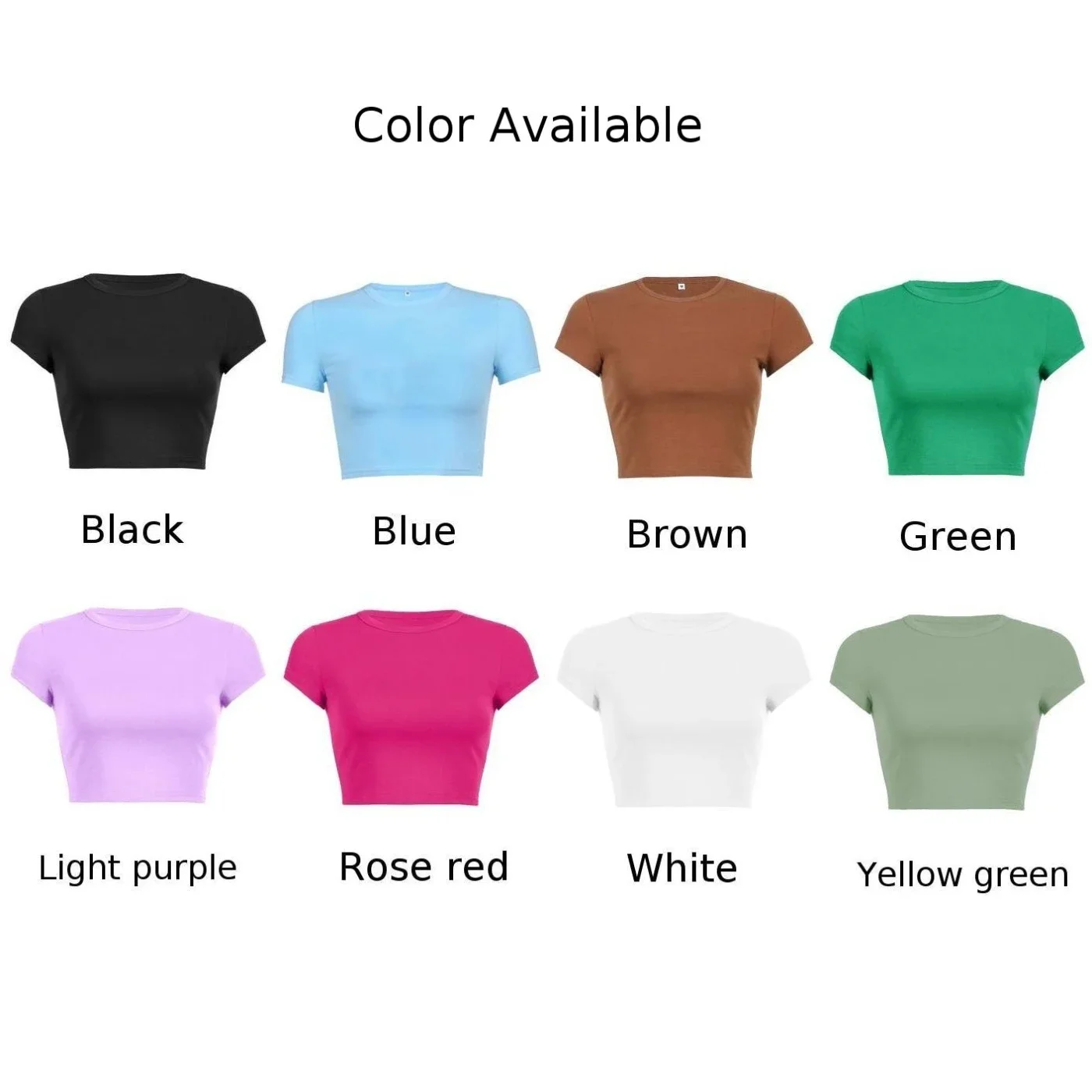 Будьте в стиле с нашим модным женским летним однотонным укороченным топом, футболка