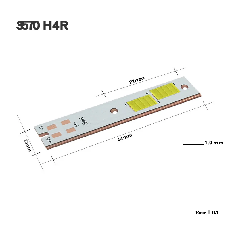 CSP-faro LED para coche y motocicleta, lámpara de luz brillante C6 3570, cuenta 55mil, 8 Chips, 40W, 12V, 3a, fuerte linterna integrada lejana y