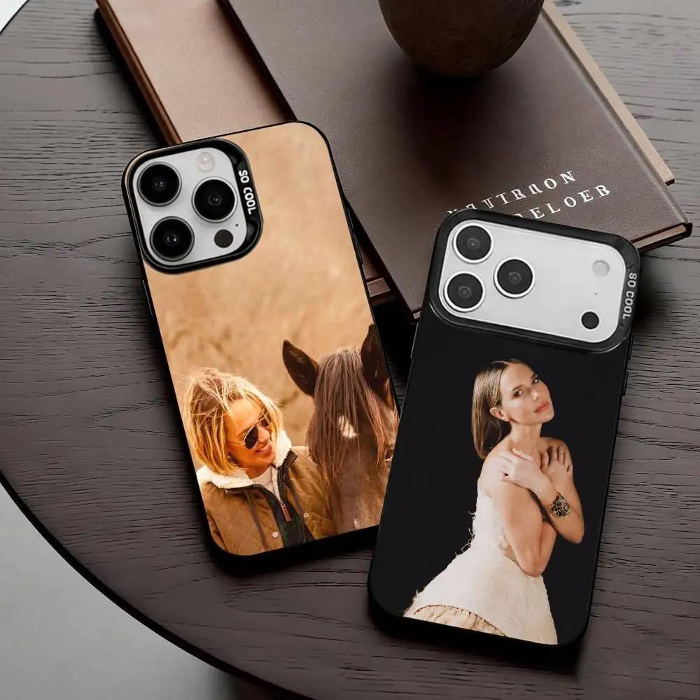 

Actress A-Arielle K-Kebbel Phone Case For iPhone17,16,15,14,13,12,11 Plus,Pro Max Candy Silver Plated Inside Cover