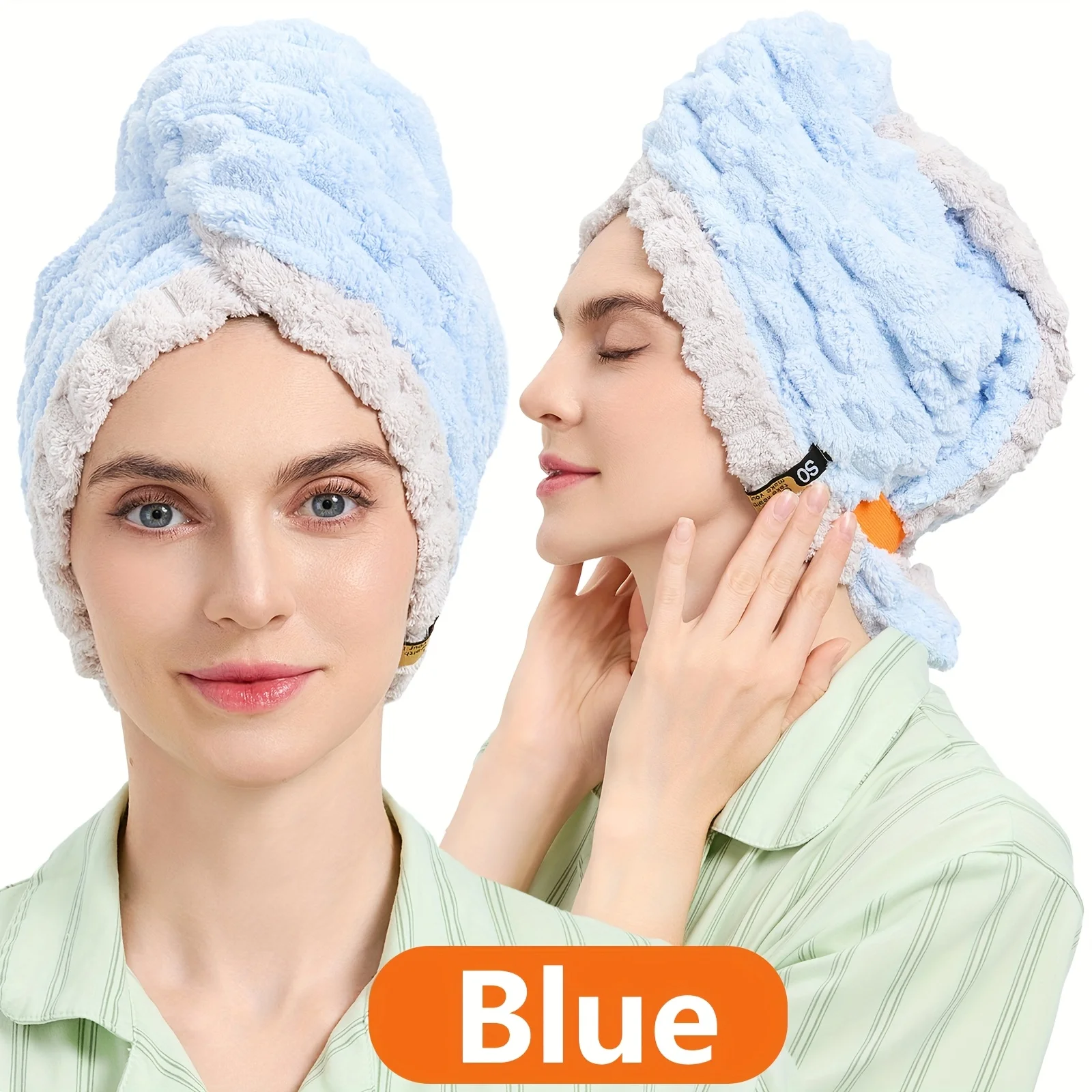 1pc Dames Plus Grote sneldrogende absorberende handdoek - Superabsorberend, dik en zacht, geschikt voor thuis en op reis