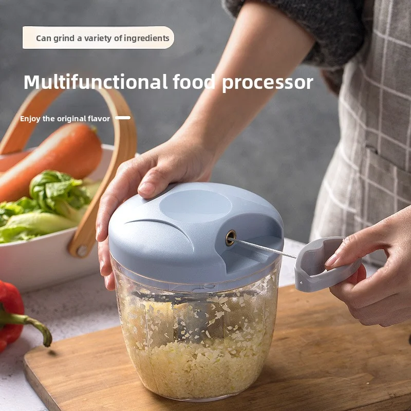 

500/900ML Manual Garlic Chopper Press Stainless Steel Multi-Purpose Food Cutter Heavy Duty Ergonomic Kitchen Tool