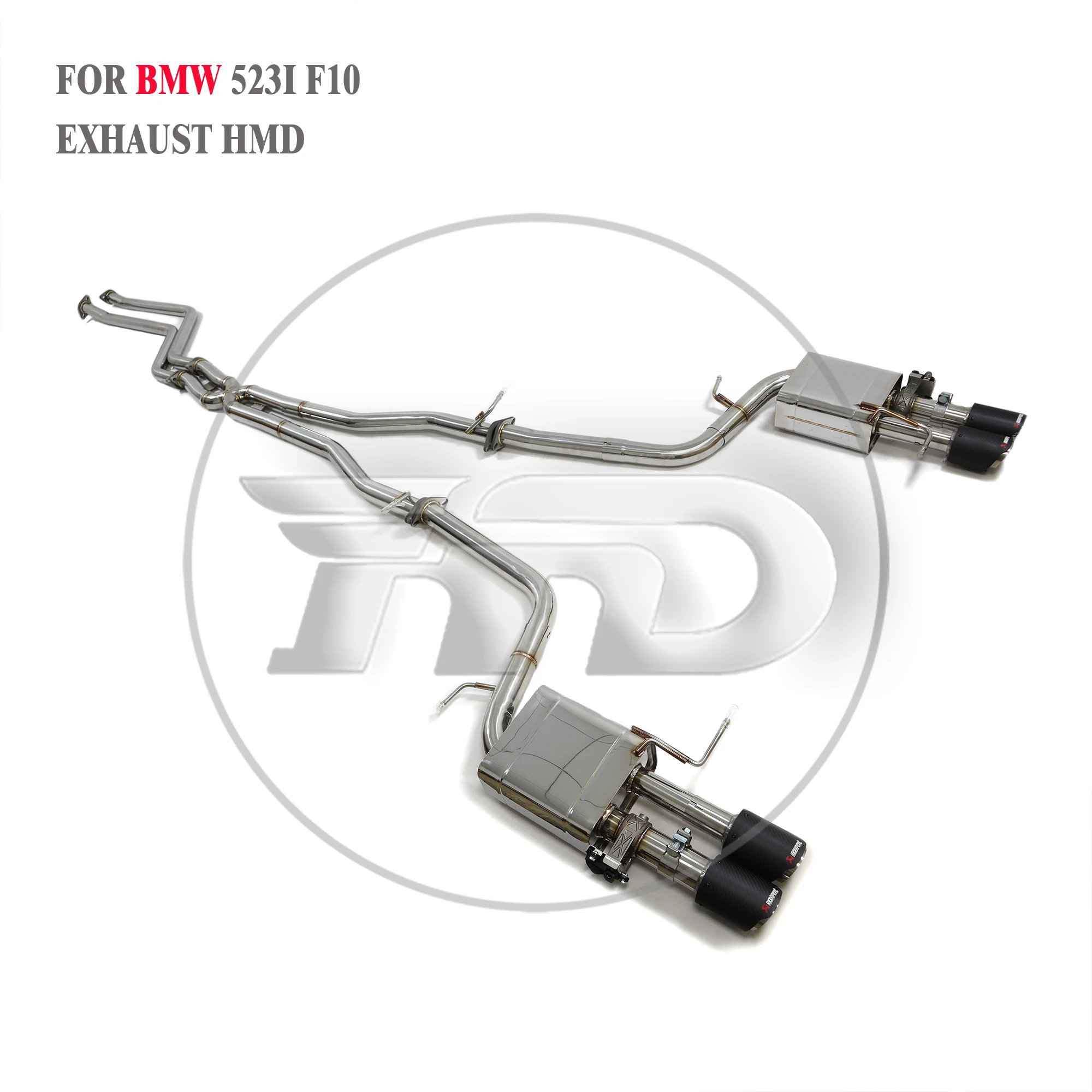 HMD رائجة البيع Catback ل BWM 523i F10 الفولاذ المقاوم للصدأ أداء خمار ماسورة العادم مع صمام التحكم عن بعد