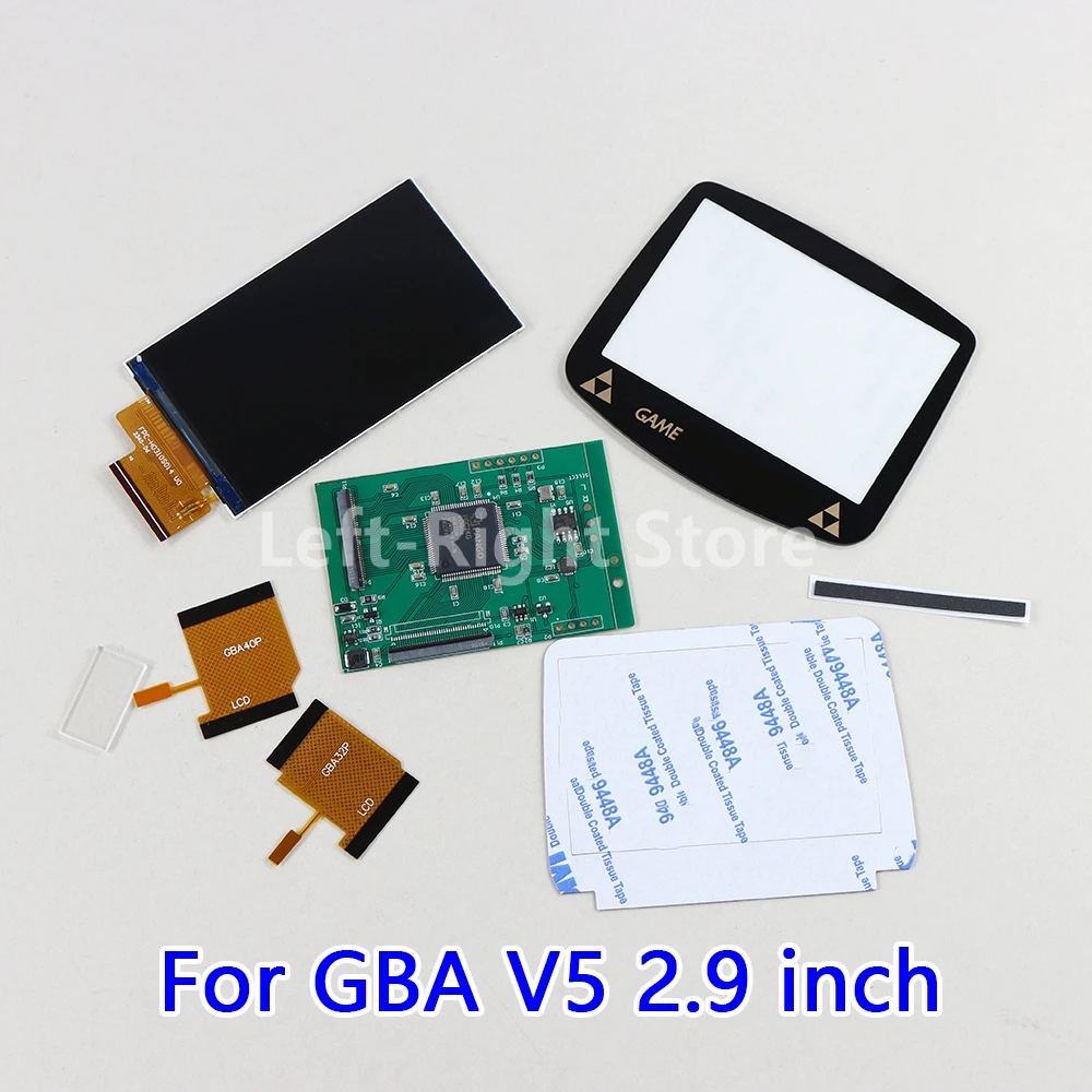 

15sets IPS Backlight LCD Display Screen Adjustable Brightness For GBA High Light Screen V5 2.9 inch Levels For GameBoy Advance