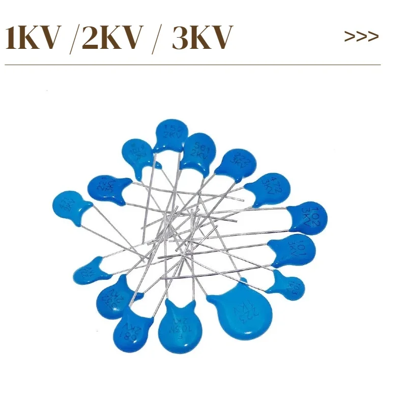 700pcs 1KV/2KV/3KV 24 Values High Voltage Ceramic Chip Safety Capacitor Assortment Kit 1KV 2KV 3KV Safety Capacitor