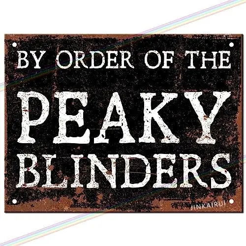Retro Metal tin Sign Funny By Order Of The Peaky Blinders Man Cave Tin Metal Sign For Home Cave Garage bar Wall Decoration Vi