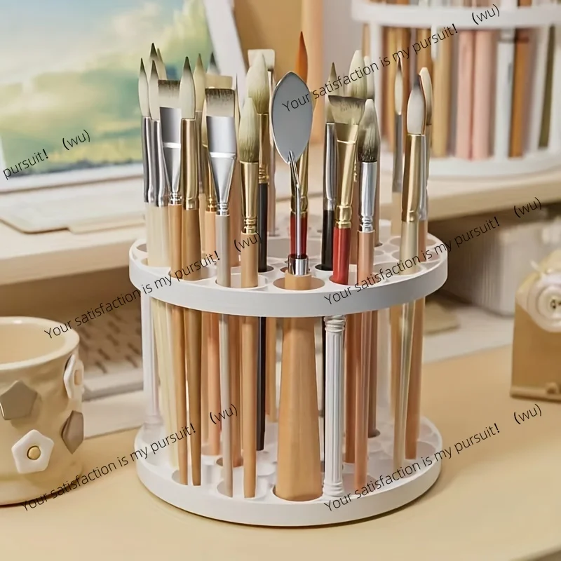 Multi Functional Cosmetic Brush Storage Rack Removable Rotary Cosmetic Brush Pen and Eyeliner Drying Rack Space Saving Design