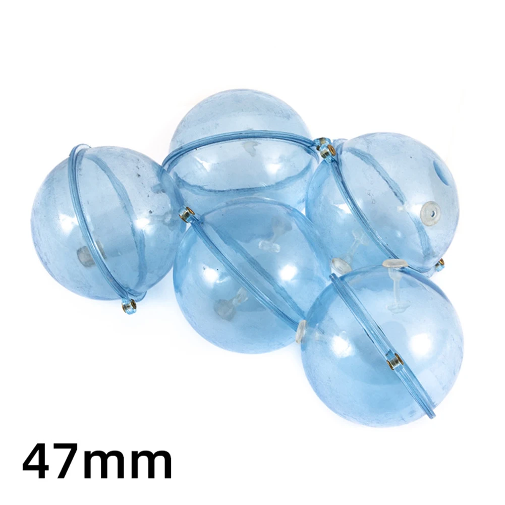 Bubble Float Visvlotter Outdoor Sport 5 stks/pak Verstelbare Drijvende Tackle Tool Holle Bal Transparant Blauw Voor De Meeste Vissen