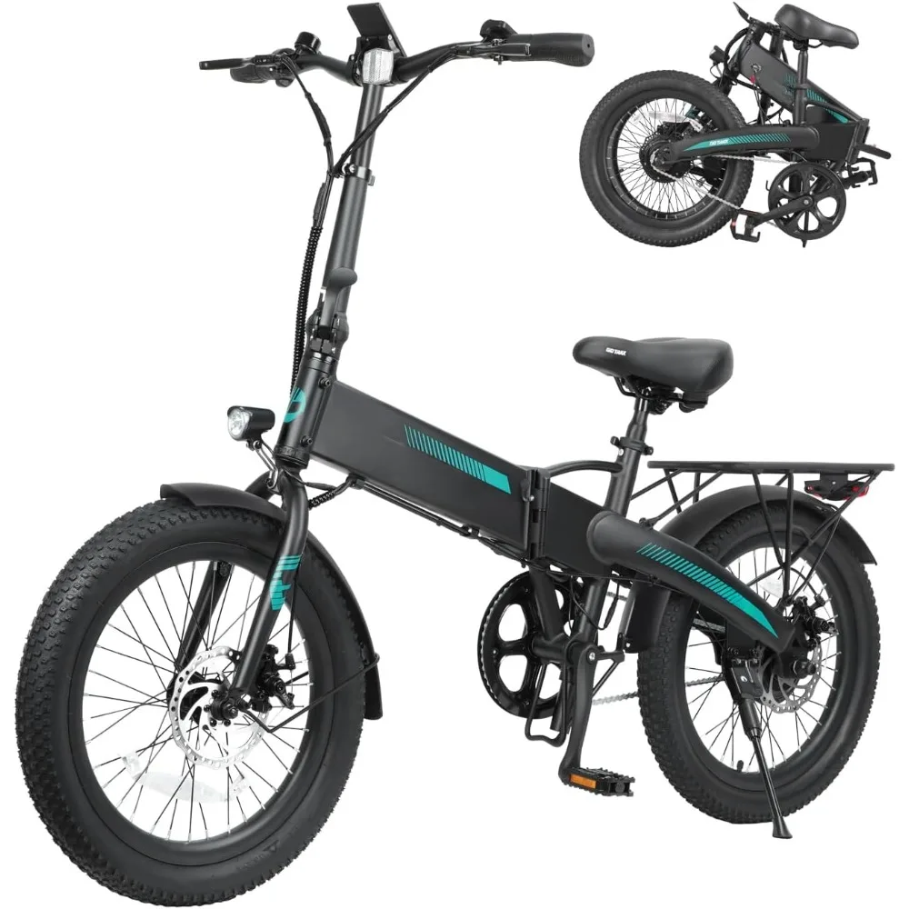 

R1 20"Folding Electric Bike with 40 Miles Range By 48V Battery,20Mph Power By 350W, Weighs Only 45lbs,LCD Display&5 Pedal-Assist