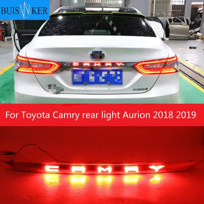 

1pcs Car bumper trunk taillight for Toyota Camry rear light Aurion 2018 2019 LED taillamp for camry tail light car accessories