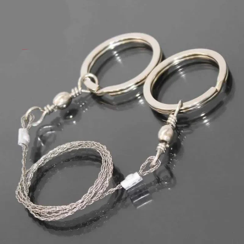 60CM High Quality Stainless Steel Wire Saw Outdoor Practical camping Emergency Survival Gear Tools