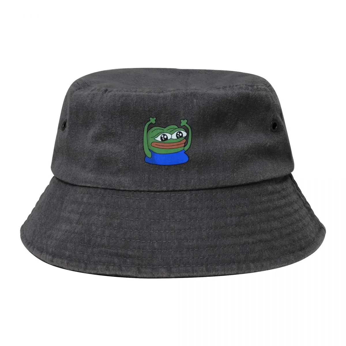 

Pepe Meme - Peepo Happy Bucket Hat Beach Outing funny hat Ladies Men's