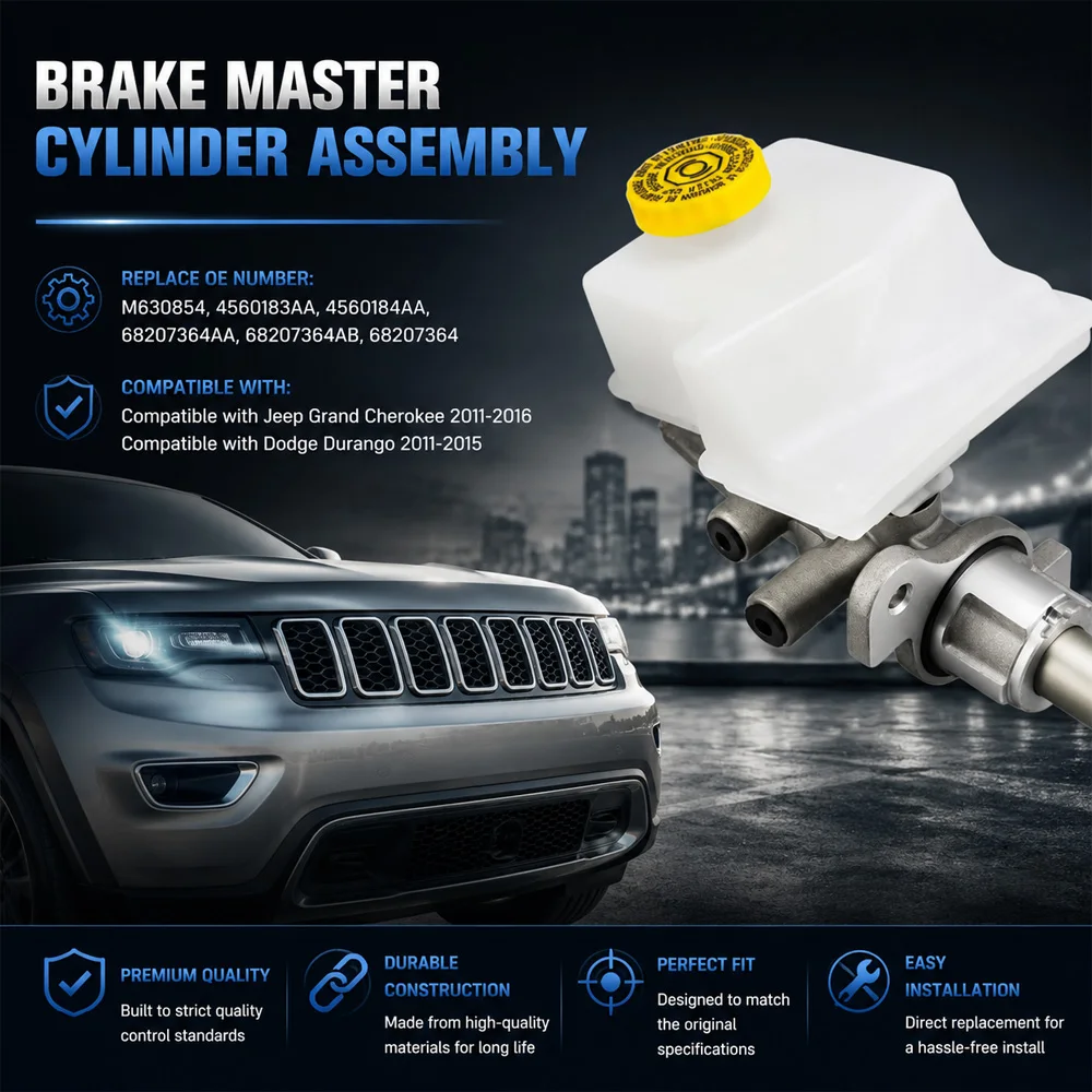 For Dodge Durango Jeep Grand Cherokee 2011-2015 Brake Master Cylinder Assembly 68207364AA M630854 4560183AA 68207364AB 68207364