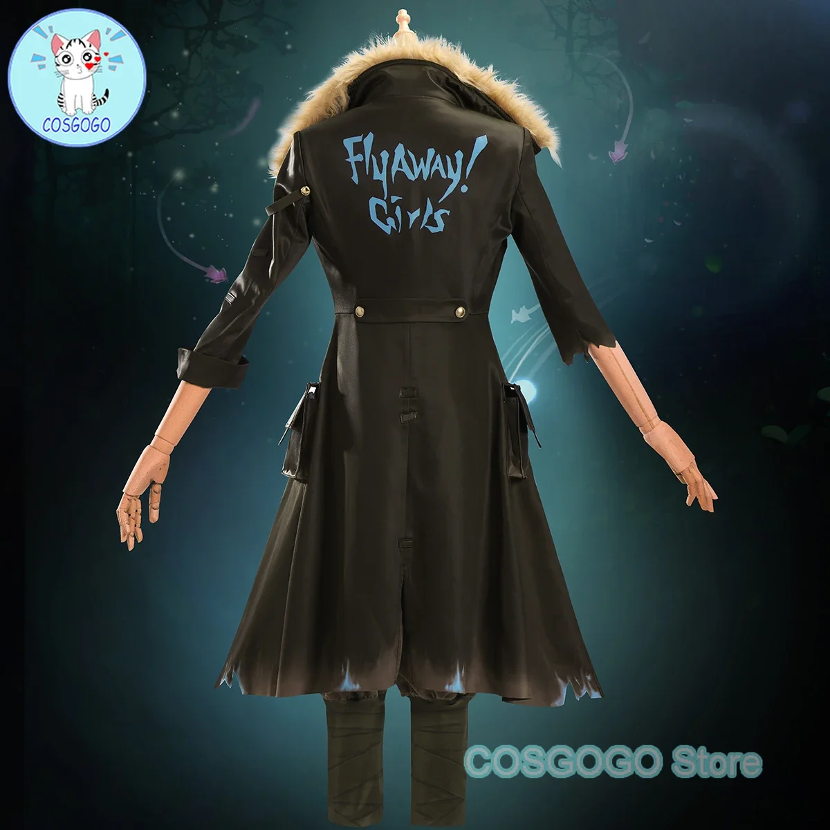 COSGOGO Game IdentityV Cheerleader-Fluorite Cosplay Costume Halloween Outfits Women Clothing PUNK