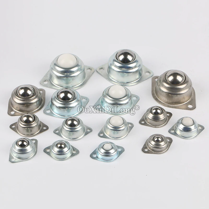 

New 10PCS Precision Conveying Universal Ball Casters Ball Bearing Bull Eye Wheels Transfer Omni Wheels Conveyor Rollers Sliders