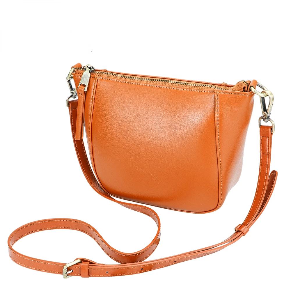 

URBAN MASTER New Design Shoulder Bags for Women, Genuine Cow Leather Crossbody Bag, Trendy Retro Square Phone Purse 1600