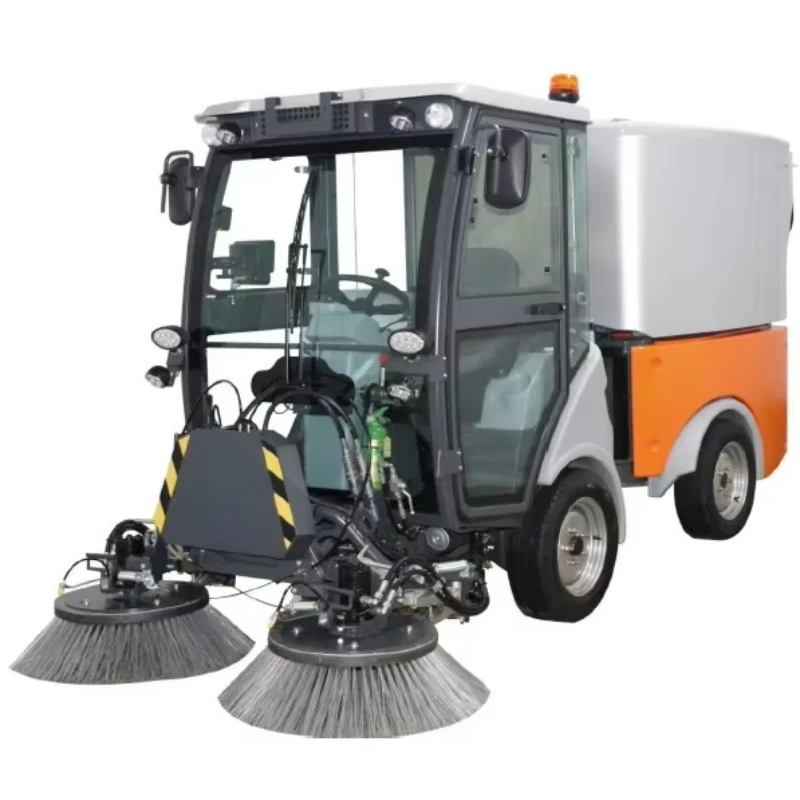 Multi Function Rechargeable Electric Road Sweeper Vacuum Absorption Water Spraying Combined Municipal Cleaning Equipment