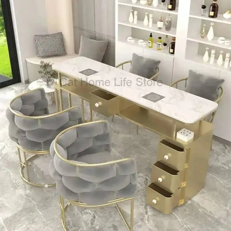 

Desk Stand Rest Yoocel Nail Table Workstation Nordic Nail Table Cabinets Powder Tavolo Unghie Professionale Manicure Furniture