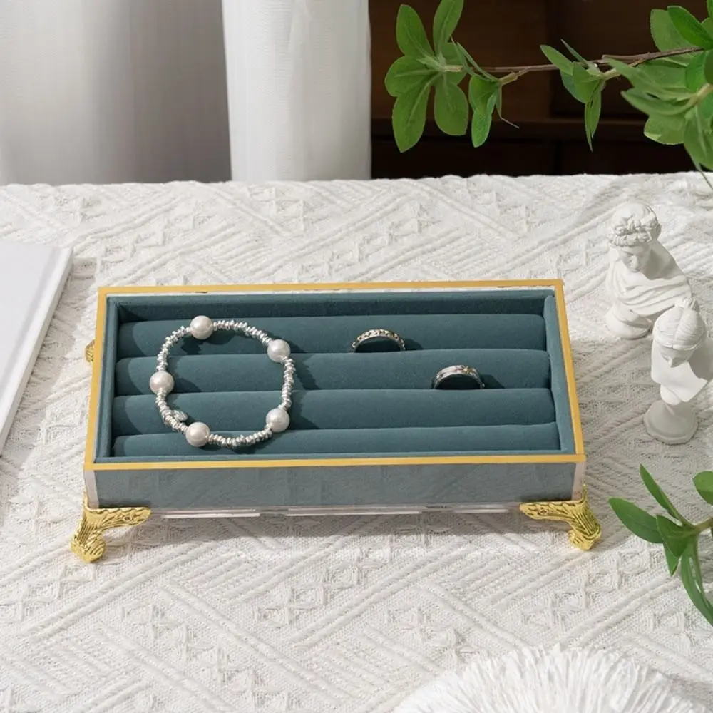 

Velvet Jewelry Display Stand Vintage Multifunctional Jewelry Holder Box Desktop Storage Bracelet Necklace Jewelry Organizer