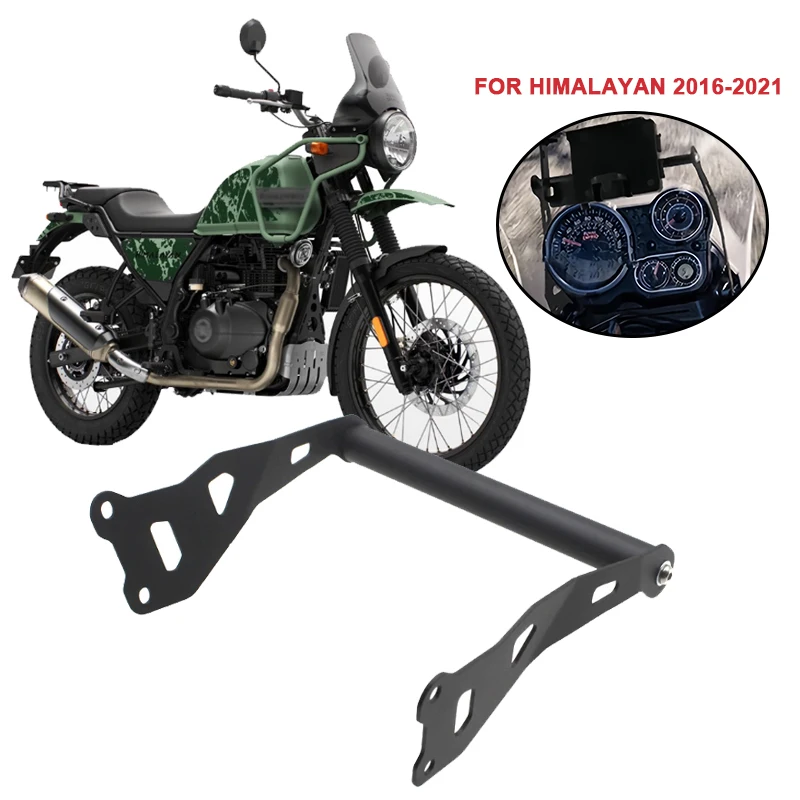 Motorcycle Smartphone Mobile Phone Holder GPS Navigation Bracket Cross Bar Fit For Royal Enfield Himalayan himalayan 2016-2021