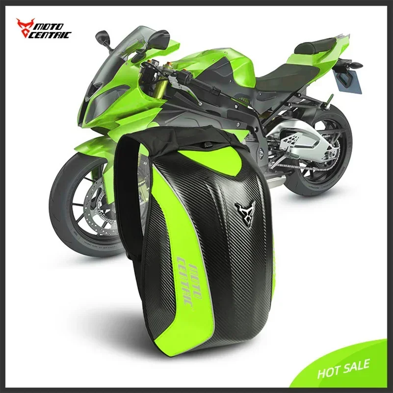 Heren koolstofvezel motorhelmtas waterdichte moto rugzak uitbreidbare motorbagage koffer reistas 30-48l - afbeelding 1