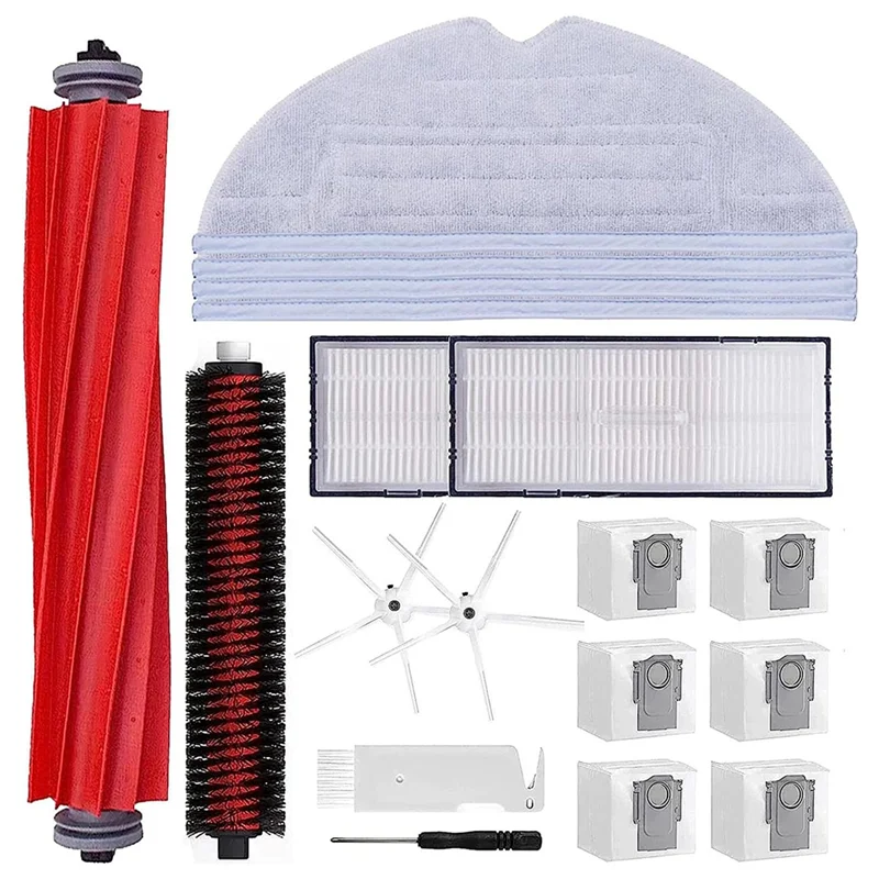 

Эффективная замена для Roborock S7 Maxv Ultra/S7 Pro Ultra, основная роликовая щетка для чистки, мешки для пыли, фильтр