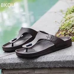 Explosive sandalias antideslizantes para hombre, chanclas informales de tendencia, sandalias de playa transpirables de verano, suela gruesa, los mejores vendedores