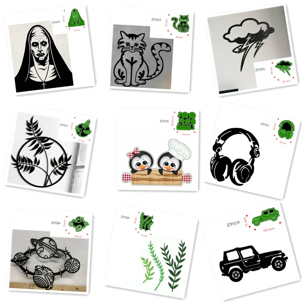 Metal Cutting Dies grass penguin thunder cat planet Decoration Scrapbook Paper Craft Knife Mould Blade Punch Stencils