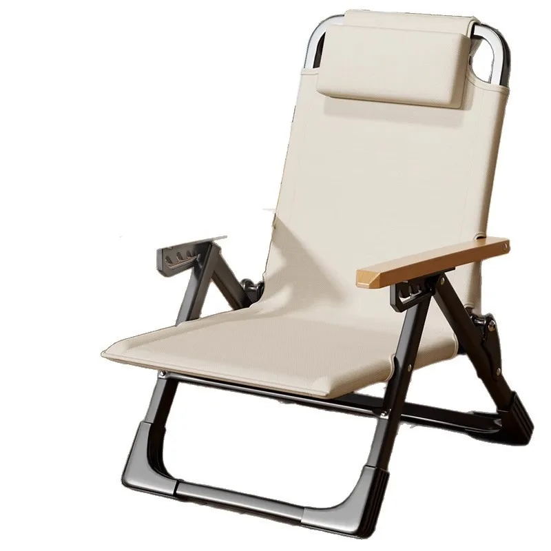 

Reclining folding lunch break home balcony leisure lazy sitting reclining back portable beach fur seal