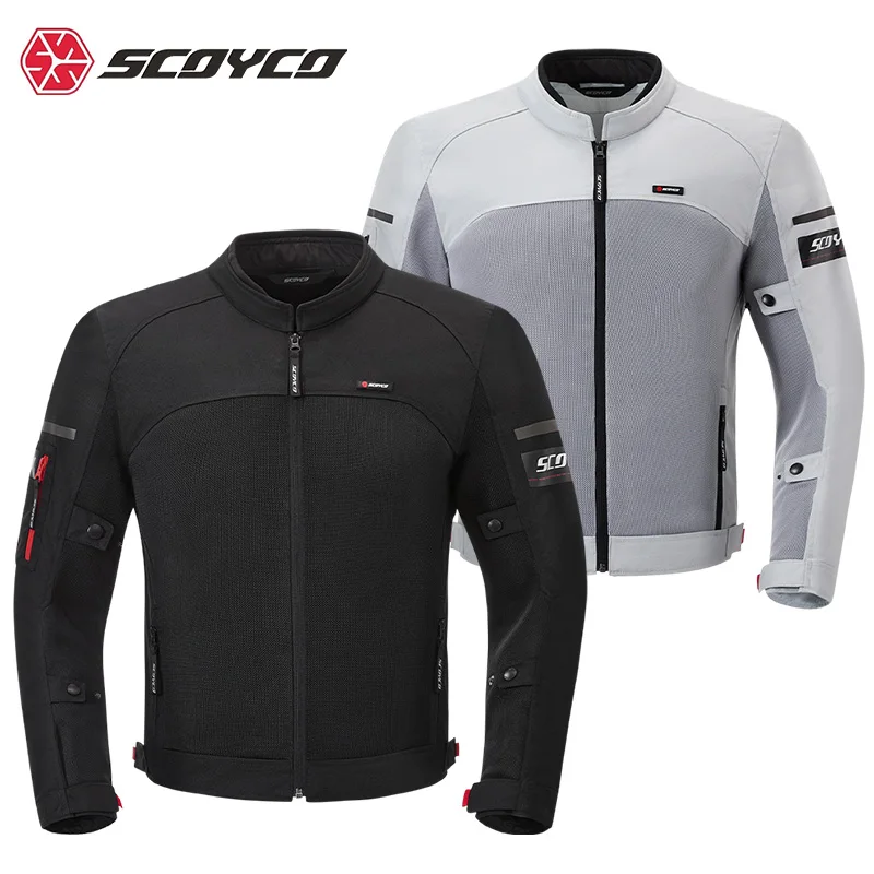

SCOYCO Motorcycle Jacket Summer Mesh Breathable Reflective Motorbike Jacket Men Women CE Level Anti-fall Rider Clothing Jacket