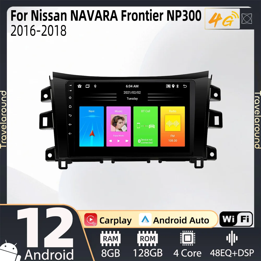 

2 Din Android Car Radio for Nissan NAVARA Frontier NP300 2016 - 2018 Car Stereo Multimedia Player GPS Navigation Audio Autoradio