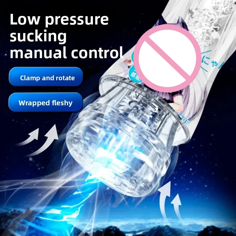 Male Masturbator Cup Soft Pussy Masturbation Transparent Vagina Goods Endurance Exercise Vacuum Pocket Cup for Adults Sex Toys18 view 3