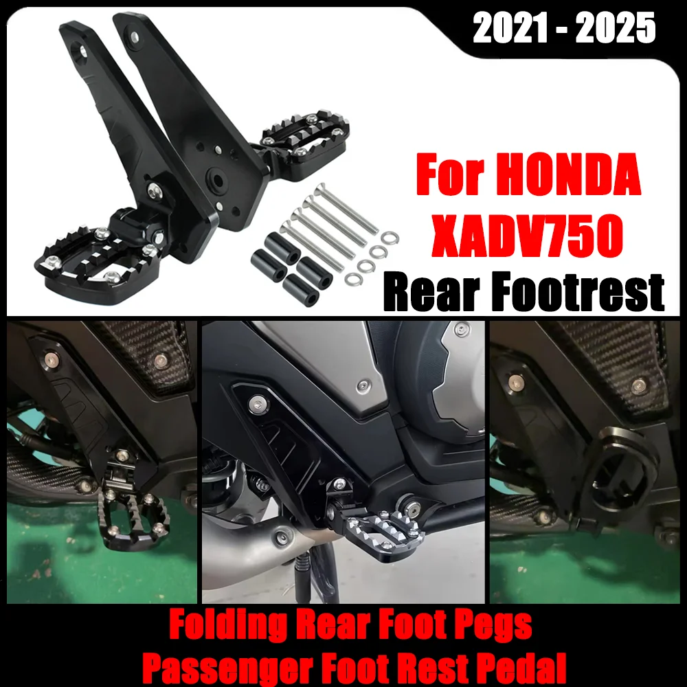 

Для HONDA X-ADV XADV 750 XADV 750 2021 2022-2025 аксессуары складные задние подножки подставка для ног пассажира педаль подножки