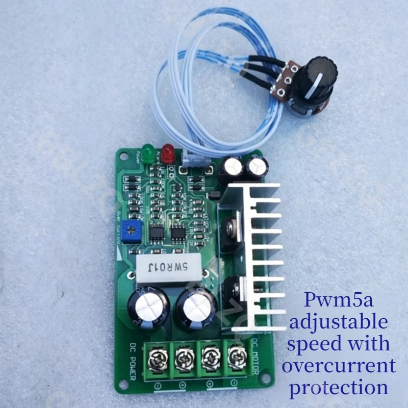 PWM DC motor regulator 12V 24V 2.5/5/15Aadjustable current protector, motor speed controller  dimmers rectifier With switch