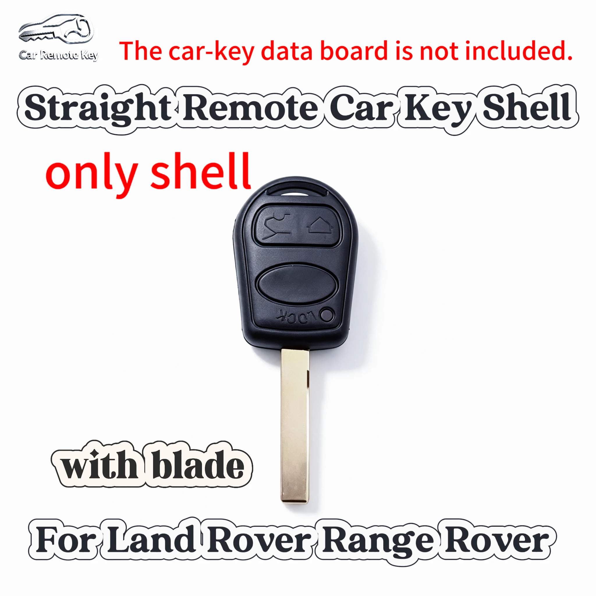 Straight Remote Car Key Shell For LandiRover Range Rover,onlyshell