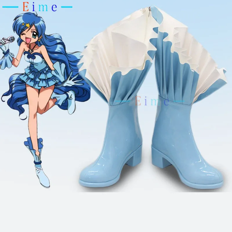Hanon Hosho Cosplay Shoes Anime Pichi Cosplay Props Blue Boots Halloween Party Shoes Big Size Custom Made