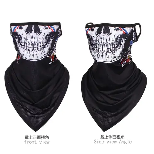 Multi-function Motorcycle Face Scarf Skull Masks Cycling Neck Gaiter Cover Mesh Tube Sport Sunscreen Men Women Bandana Balaclava - Image 11