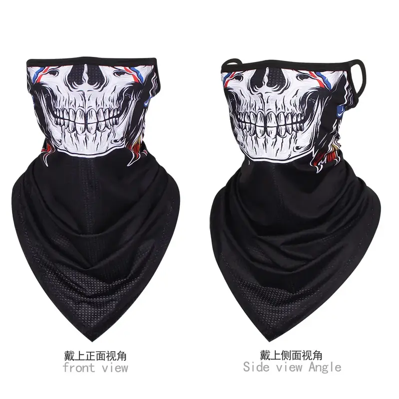 Multi-function Motorcycle Face Scarf Skull Masks Cycling Neck Gaiter Cover Mesh Tube Sport Sunscreen Men Women Bandana Balaclava - Image 11