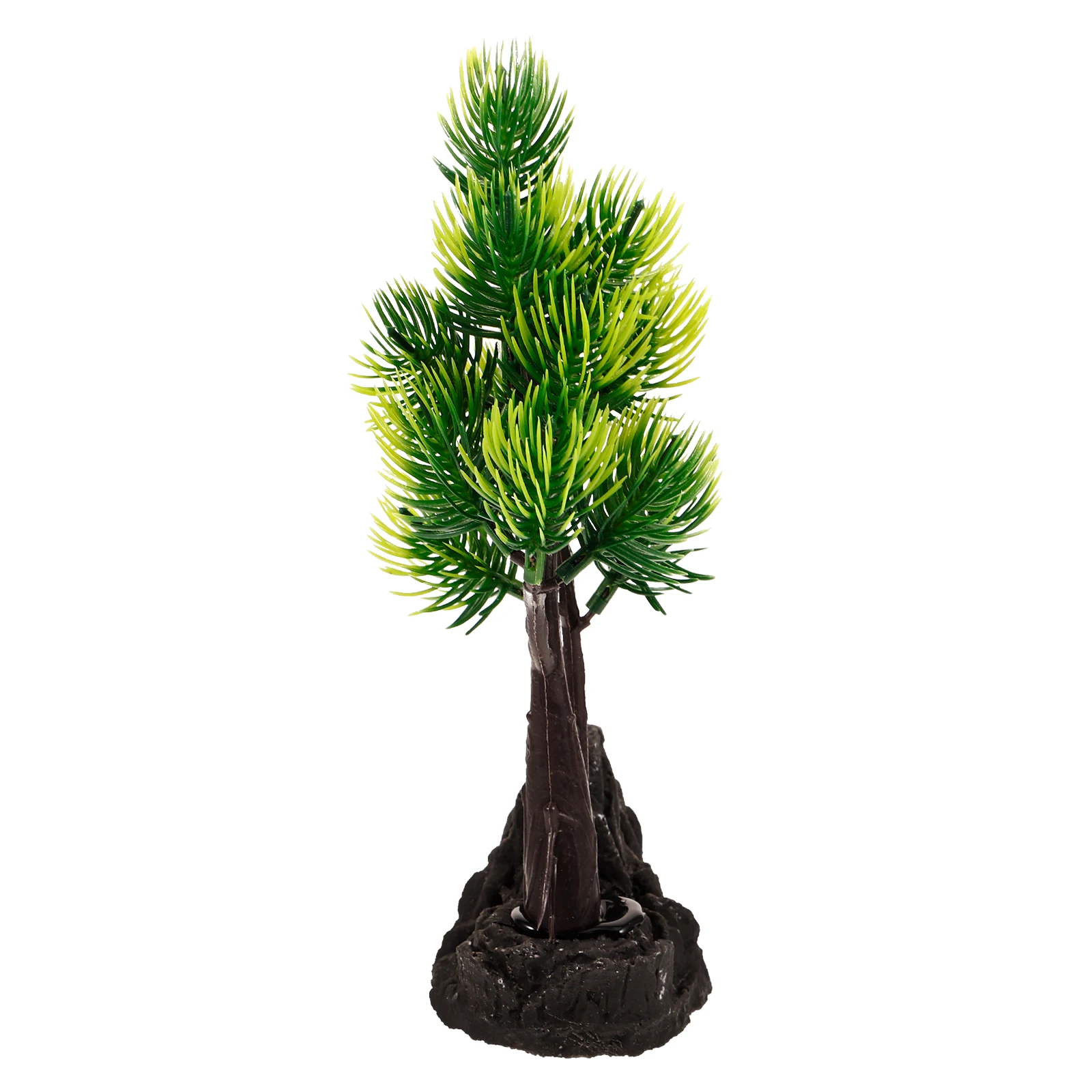 

Realistic Small Mountain Pine Tree Models for Fish Tank Decorations Natural Style Aquarium Plants Plastic