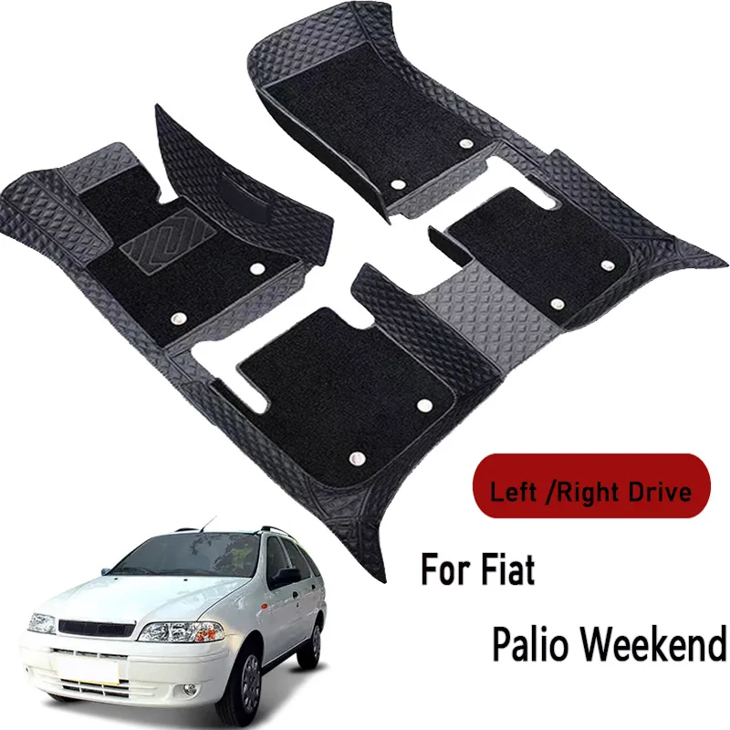 Car floor mats for Fiat Palio Weekend 2006 Customauto foot Pads automobile carpet cover interior accessories