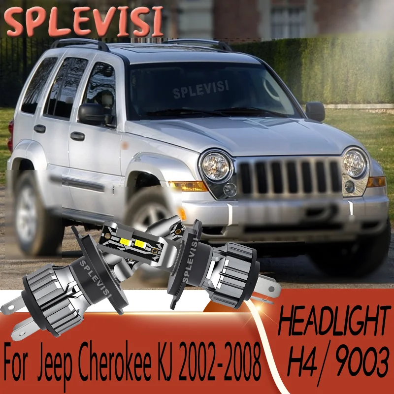 

Resist Vibration & Impact Damage No Tools Needed h4 LED Headlight For Jeep Cherokee KJ 2002-2008 2003 2004 2005 2006 2007 2008