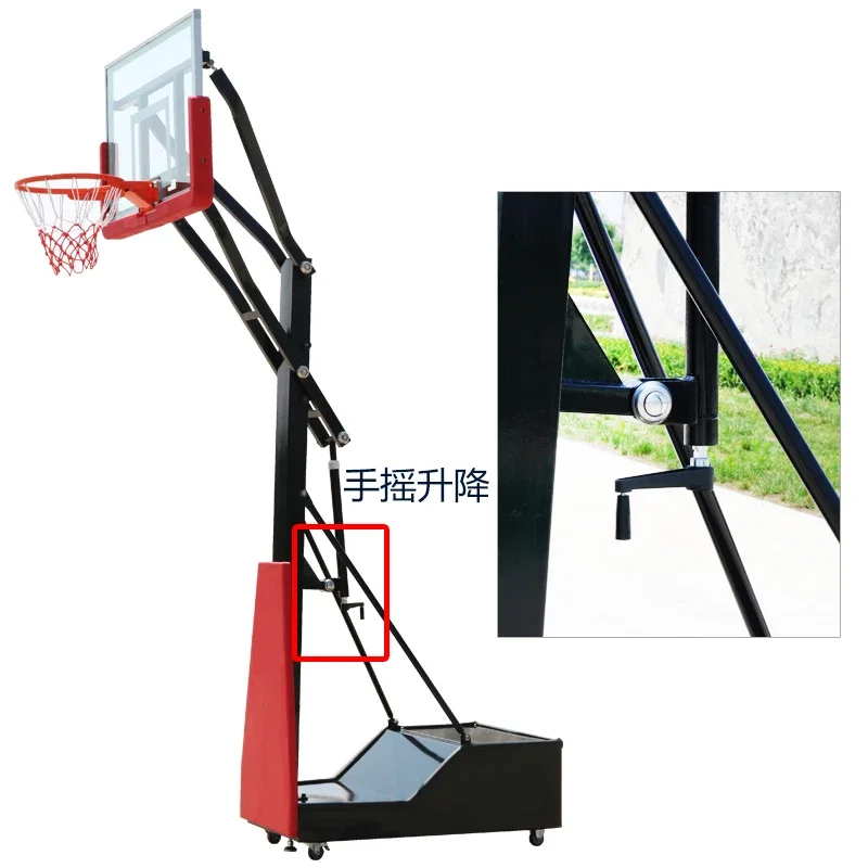 Basketball Stand Outdoor Standard Youth Cast Basketball Hoop Household Movable Lifting Children Indoor Training