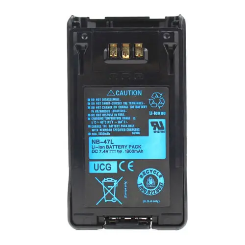 Bateria Li-ion para rádio Walkie Talkie, KSC-32, TK-5220, TK-5320, KNB-47L, 1800mAh, DC, 7.4V, apto para rádio bidirecional, novo