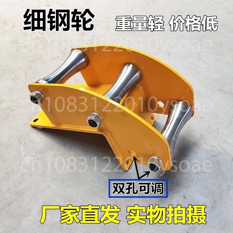 

Cable Pay-off Pulley Heavy-duty Alloy Steel, Nylon Straight-running Triple Pulley Iron Wheel