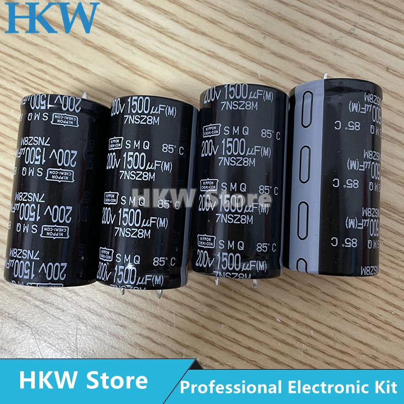 20pcs/lot 1500UF 200V 25*50mm NIPPON CHEMI CON Aluminum Electrolytic Capacitor 1500UF200V 200V1500UF 25X50 20%