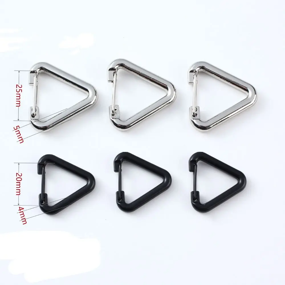 New High Quality Alloy Triangle Carabiner 20/25mm Camping Hiking Keychain Hook Outdoor Tool Snap Clip Carabiner Kettle Buckle