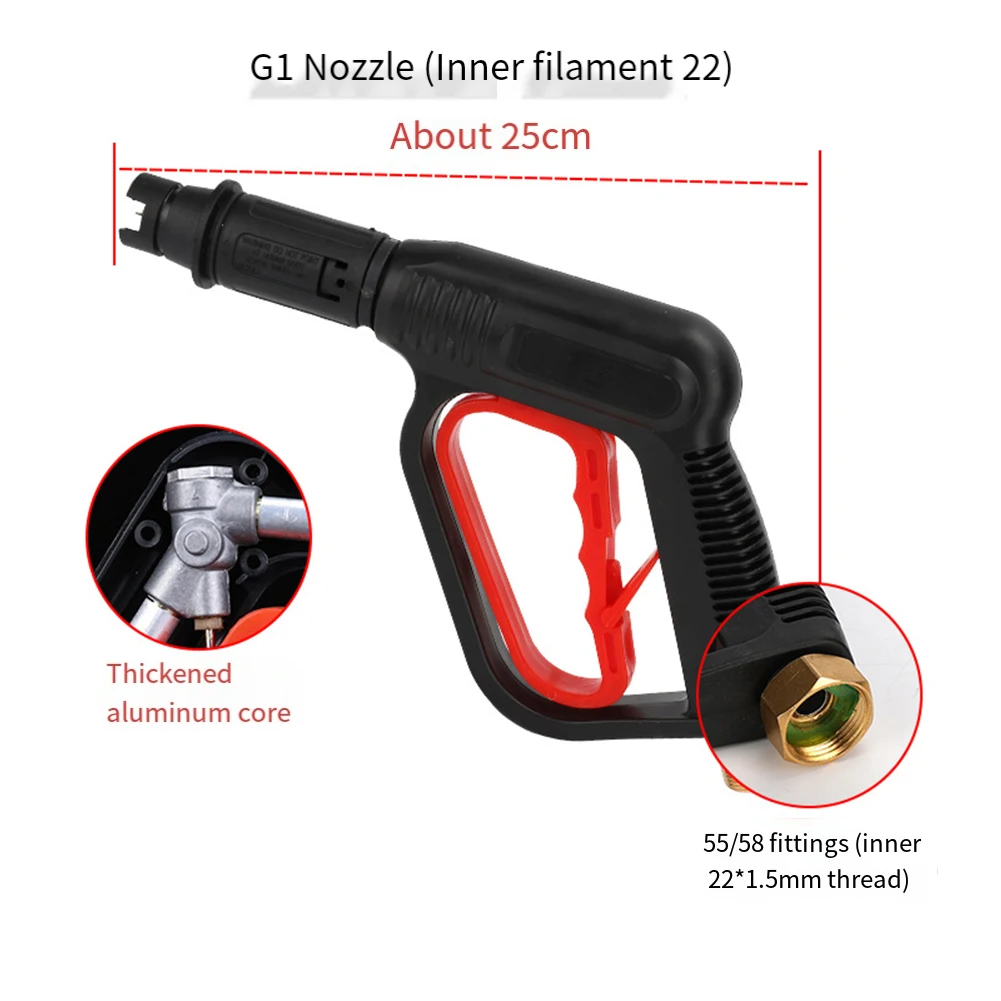 

For Car Washing Car Power Washer Cleaning Machine Accessories Car Washing Locking Safety Handle M22-14 Thread Inlet Fitting